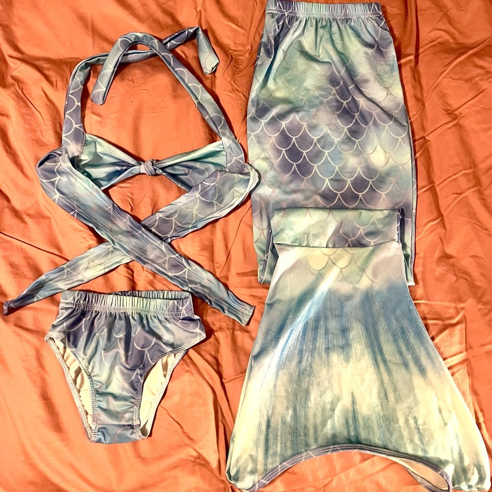 Girls mermaid bikini